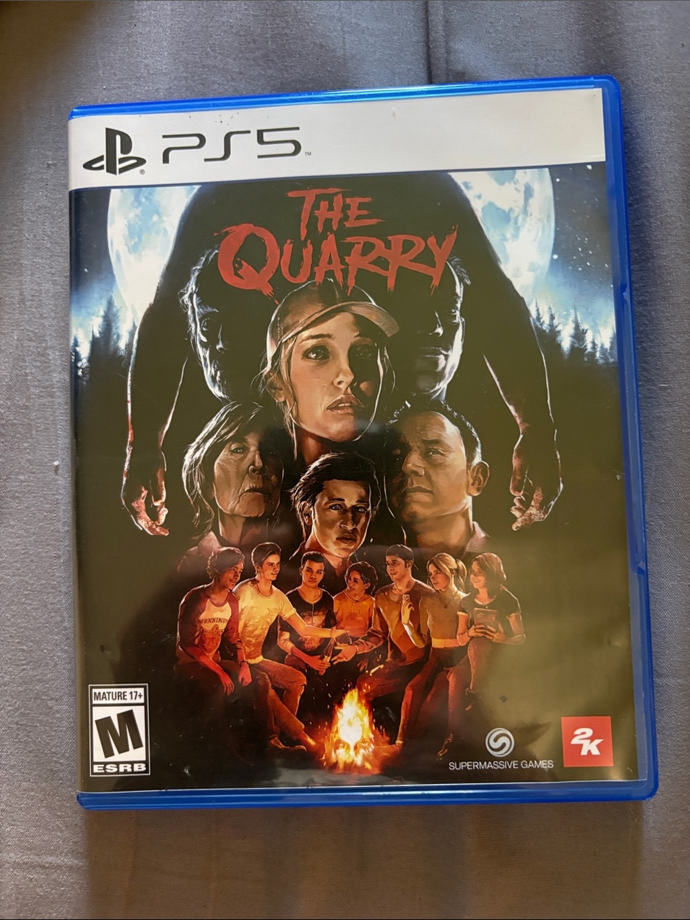 Sony PS5 The Quarry Game Case - Blue, Black, Red